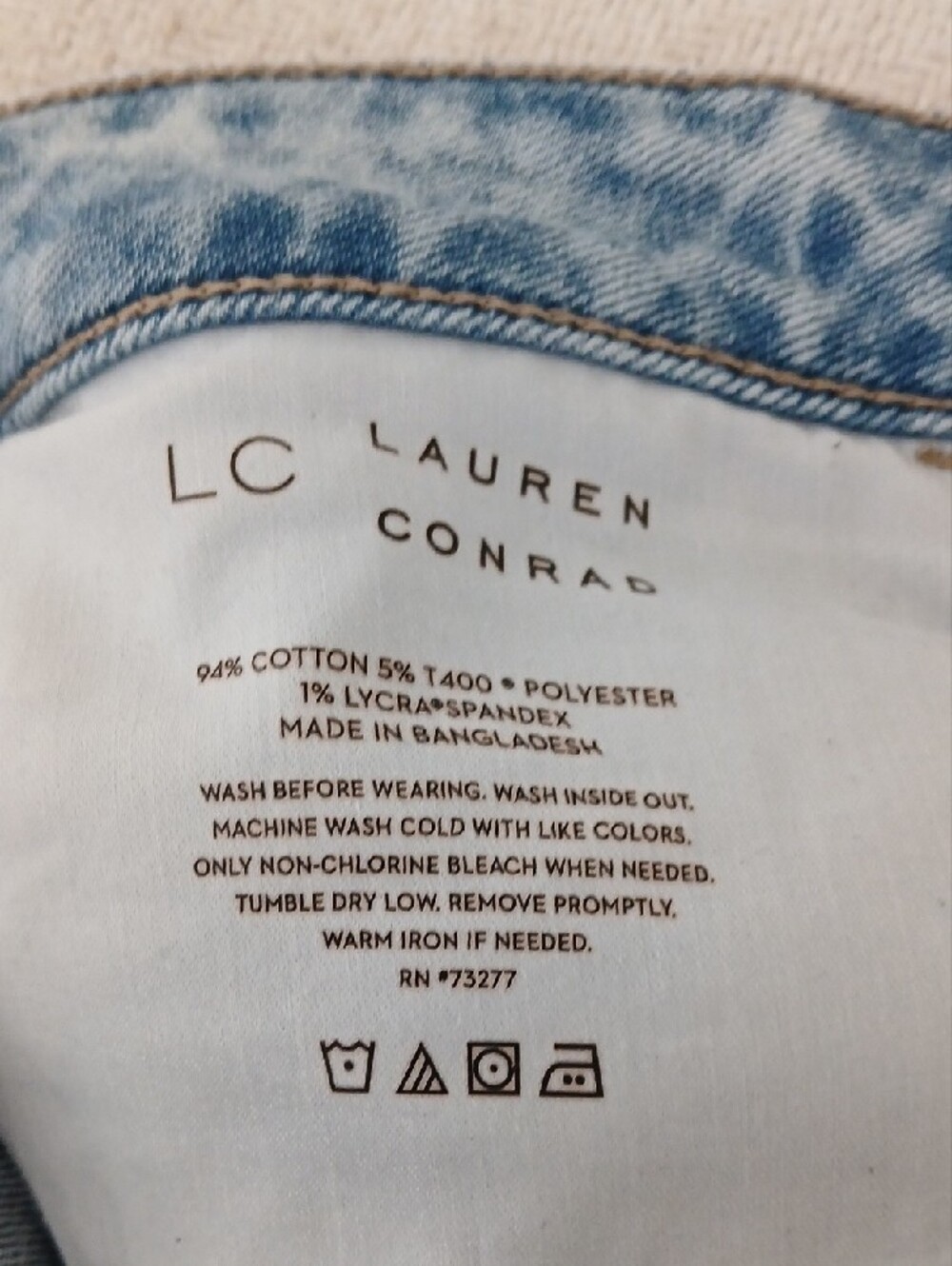 LC Lauren Conrad Light Blue Washed Skinny Ankle - Picture 4 of 7